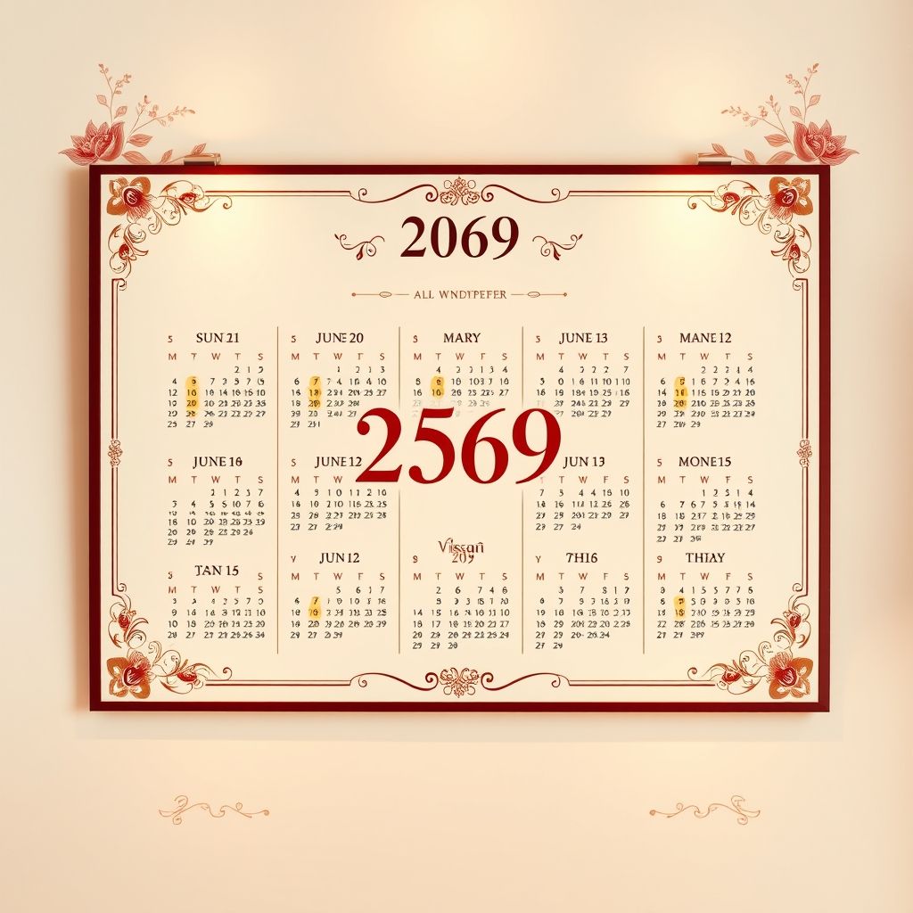ฤกษ์งามยามดี! ปฏิทินแต่งงาน 2569 ที่ทุกคู่ควรมี